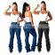 LAITE TR2009 Women Customized Casual Jeans Ladies Customized Skinny Pleated Jeans