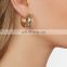 Fashion Women Earrings with Rhinestones boutique Exaggerated Matte Stud Earrings GIRL Female Creative Jewelry