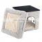 RTS Modern home furniture linen fabric footrest beautiful ottoman nice design for pet cat