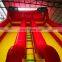 Inflatable  Racing track bounce house with double slide ,Inflatable  jumping  and double slide bouncer on  attractive place