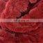 Wholesale recycling super soft extra cozy luxury embossed red white rabbit faux fur throw blanket for couch