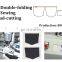 Double stitches automatic pocket folding hemming sewing machine