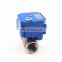 NSF61 CE certificated electric valve   2way mini electric actuator water control valve CWX-25S motorized ball valve