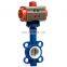 D671F Series PTFE Stainless Steel  DN50~350 Pneumatic Wafer Butterfly Valve