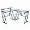 glass top desk