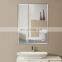 Double coated frameless bathroom beveled edge silver mirror