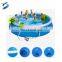 Large Above Ground PVC Rectangular Frame Pools Steel Metal Frame Swimming Pool Water Park Frame Pool