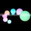 Modern Large White Globe Ball Garden Lights Stake Post Lights