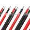 TUV solar pv wire one two core tinned copper red black dc photovoltaic cable