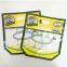 Eco-friendly transparent plastic bread roasted chicken packaging bag with punch hole handle
