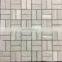 foshan Dark Grey Color High Quality Ceramic Tile Art Mosaic Waterjet Mosaic Wall Tiles