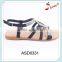 Rhinestone decoration upper china import wholesale fancy flat sandals women