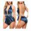 Factory customized new style unique sexy deep V-neck petticoat pajamas with high side slit lace pajamas