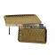 K&B Wholesale Gold Crocodile Print Ceramic Decorative Ottoman Coffee Table Serving Tray