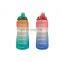 2.2L Half Gallon PETG Drinking Sport Water Bottle With Motivational Time Maker