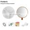 Wholesale fashion modern style standing mirror stand up gold beauty bamboo mirror