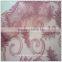 Purple Embroidered Organza Fabric
