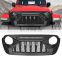 Grille  For Jeep Wrangler JL/ 2018-2021 For Jeep Gladiator JT 2018-2019 Demon Matte black ABS