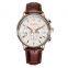 OCHSTIN GQ050A Luxury Waterproof Mens Business Watches Fashion Chronograph Leather Sport Quartz Wrist Watch Clock