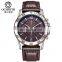 OCHSTIN 068A Military Men Sport Quartz Watches Leather Band Relogio Masculino Men's Business Watch