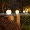 Waterproof LED Solar Fence Lamps Outdoor Pillar Garden Pathway Courtyard Post Round Main Gate Light