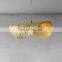 Modern LED Hanging Light Creative Art Designer Lotus Leaf Hanging Lights For Restaurant Indoor All Copper Decor Chandelier