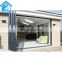 AS2047 prefab house horizontal AS2208 aluminium double glazed folding doors with build in blind