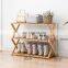 Folding Bamboo Shoe Rack Bench  Shoe Shelves Plant Display Stand Storage Shoe Rack Cabinet storage holders & racks