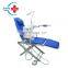 HC-L050 low price Portable folding dental chair unit with air compressor for dental clinic