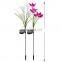 Outdoor Garden Solar Decorative Waterproof  Multi Color Lily Flowers Stake LED Lights