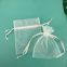 White Drawstring Pouch Christmas Wedding Voile Gift Bag