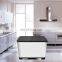 Metal Recycle Garbage Kitchen Bin Rubbish Tea Storage Household 2 Compartment Waste Sorting Trash Can