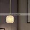 Luxury Lighting Fixtures Modern Led Alabaster Chandelier For Living Room Dining Pendent Lamp