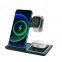 Wireless Charger Stand 3 In 1 Foldable Wireless Charger For Watch Earphone  Ip 15 14 13 12 11 10 Pro Max 15w Fold Fast Charging