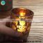 Laser engraving glass cup candle jar 2016 new