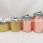 4-Piece canister sets with copper plated color