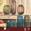 CASAMOTION Ribbed Hand Blown Art Glass Vase, Grey, Small
