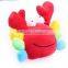 plush small crab toys for your teddy dog