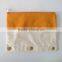 classic USA style pencil binder pouch colourful linen pencil pouch with 3 ring binder