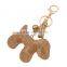2016 Hot pink Dogs Pendant Keychain Bling Crystal Keychain Custom Wholesale 18k Gold Plated Lobster Clasp