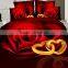 New Design 3D Beautiful Wedding Bed Sheet