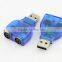 usb to ps2 adaptor, double ps2 female to usb male converter for mouse keyboard adapter