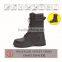 CE EN high neck leather black industrical security safety boots for men and women 9066