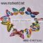 11cm Colorful artificial feather butterflies for wedding decoration;Delicate feather butterfly garland for events&party(MBU-014)