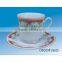 2015 New Chinese Ceramic colored cup and saucer, porcelain tea cups and saucers, disposable plastic tea cups and saucers