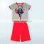 Baby clothes wholesale price 100%cotton Short Sleeve T-shirt short+pants for baby boys