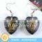 2016 Single Amber Stone Hook Earring Designs