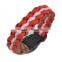 Disaster Rescue Equipment 550 7 Inner Strands Paracord Survival Bracelet For Camping and Hiking Survival