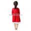 christmas design Manufaturer Wholesale good quality lovely red baby girl party dress