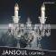 JANSOUL 2 lights modern crystal wall lamp for bedroom